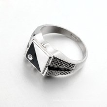 La mayoría de los últimos diseños de anillo de oro de la venta hermosos suenan el oro verdadero de los hombres cristalinos de Taiji del oro 18k del anillo